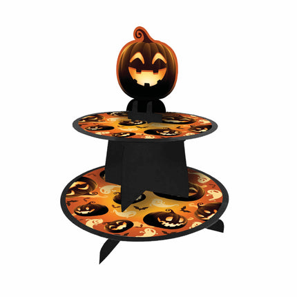 Pomarańczowa dekoracja stołu na Halloween Dynie 36 cm