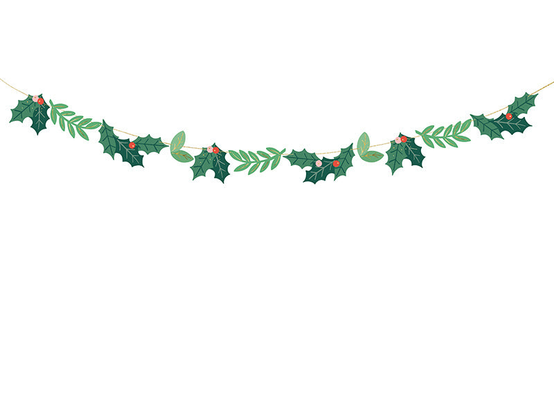 Girlanda świąteczna Holly 1,5 m