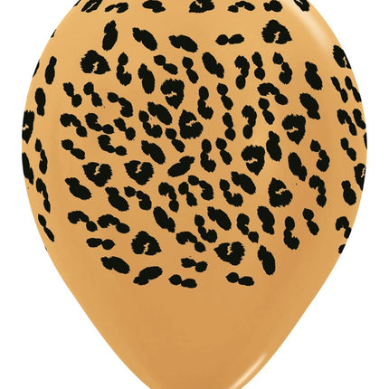 Balony Animal Print Metallic Ink 30cm 25szt