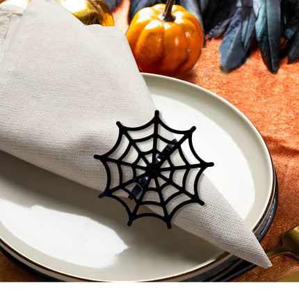 Halloweenowy uchwyt na serwetki Spider's Web