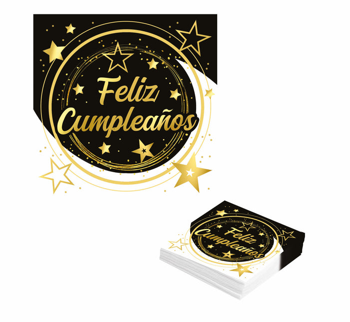 Serwetki Feliz Cumplea-os 33cm 12szt