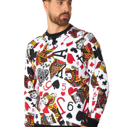 Męski sweter w karty do gry Casino <tc>OppoSuits</tc>