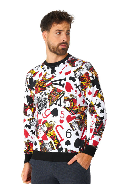 Męski sweter w karty do gry Casino <tc>OppoSuits</tc>