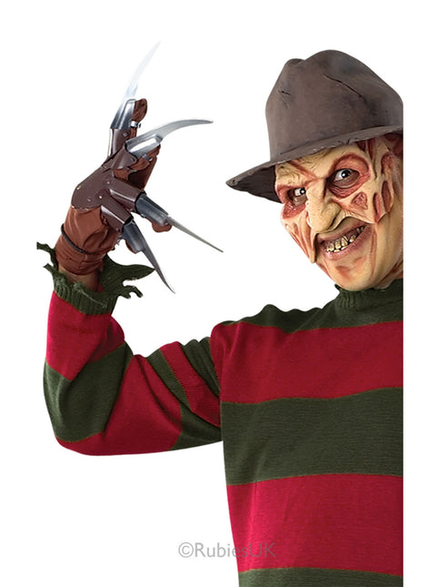 Brązowe rękawice na Halloween Freddy Krueger