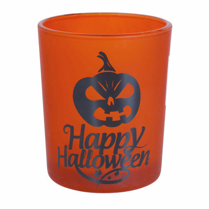 Pomarańczowe kubki na Halloween Wesołego Halloween