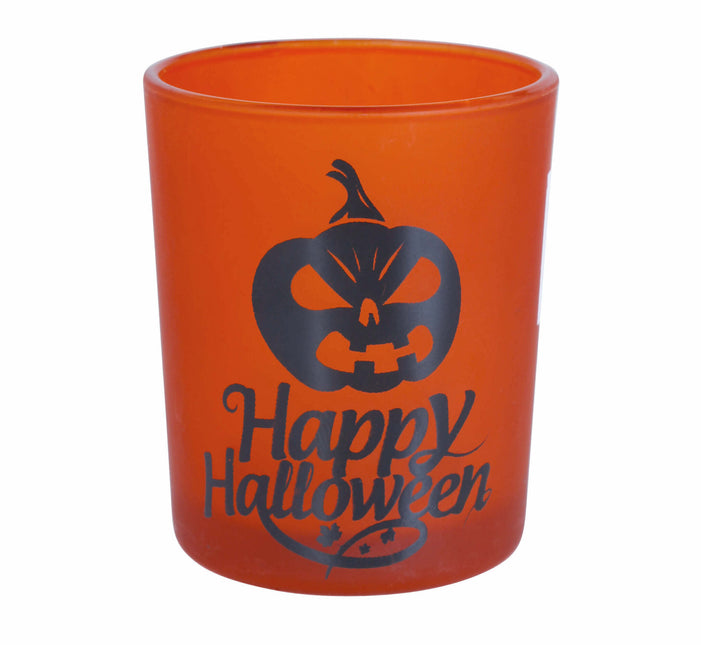 Pomarańczowe kubki na Halloween Wesołego Halloween