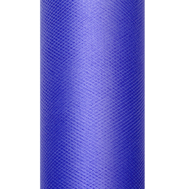 Ciemnoniebieska rolka tiulu 15cm 9m