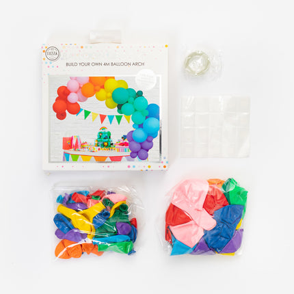 Łuk balonowy Domowy zestaw Rainbow 4m