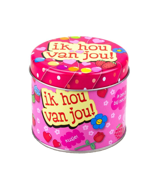 Puszka na cukierki I Love You 9 cm