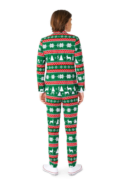 Świąteczny zielony garnitur chłopca nastolatka <tc>OppoSuits</tc>