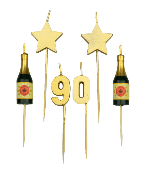 Świece 90 Years Champagne 17,5 cm
