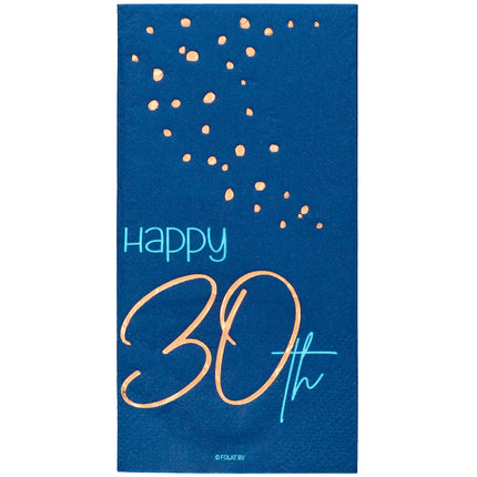 Serwetki 30 Years Blue 33cm 10szt