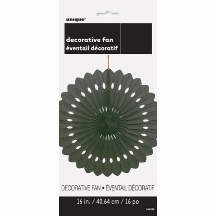 Wentylator papierowy czarny 40 cm