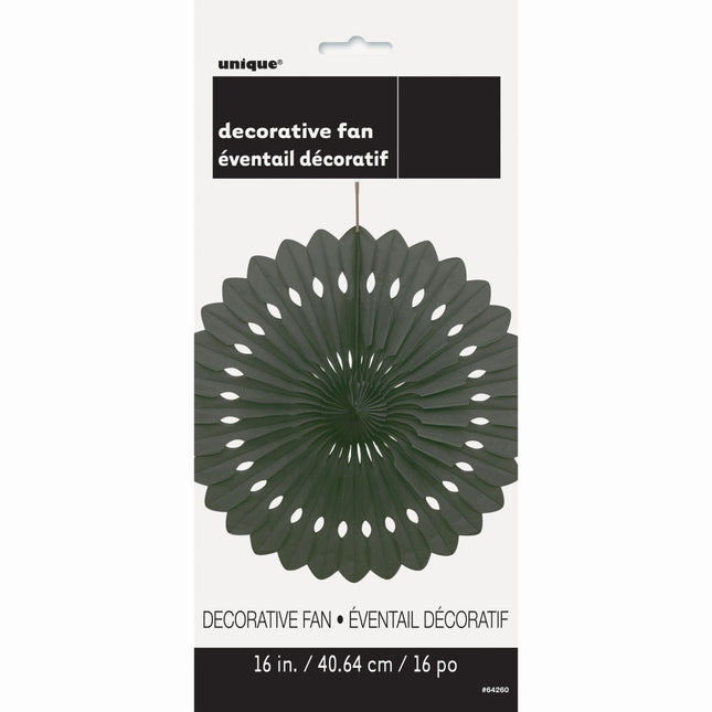 Wentylator papierowy czarny 40 cm