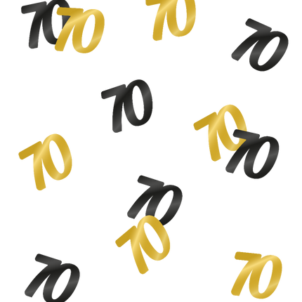 Konfetti stołowe 70 Years 20gr