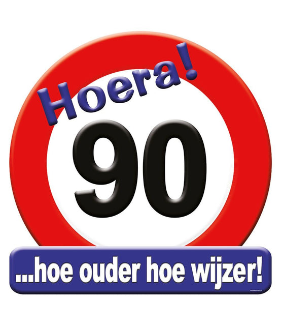 Znak na drzwi 90 lat Znak drogowy 50 cm