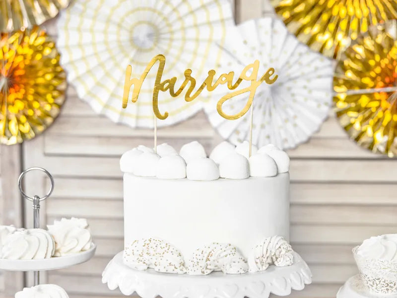 Topper na tort weselny Mariage 22,5 cm