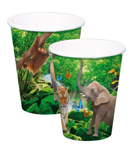 Kubki Zwierzęta Karton Safari 250ml 8szt
