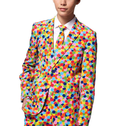 Party Confetti Suit Boy Teen <tc>OppoSuits</tc>