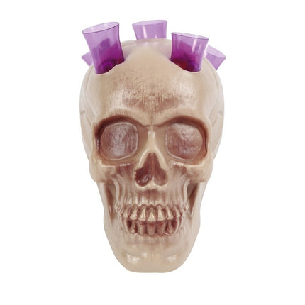 Halloweenowe strzały w kształcie czaszki 20 cm