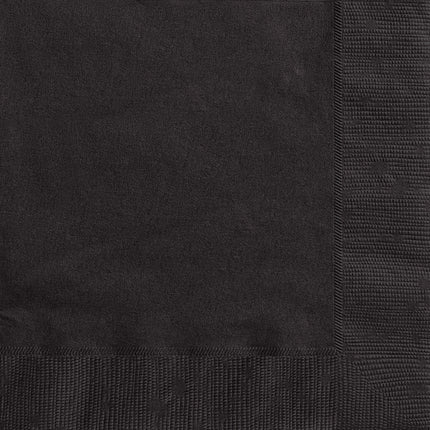 Czarne serwetki 33cm 50szt