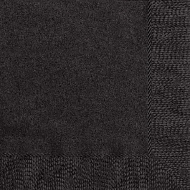 Czarne serwetki 33cm 50szt