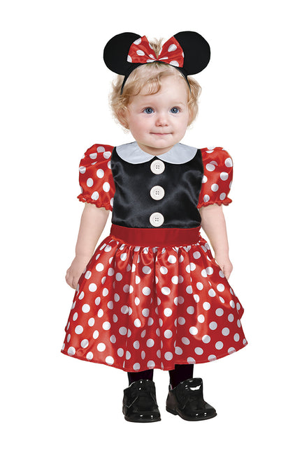 Kostium Myszki Minnie czerwony biały niemowlęcy