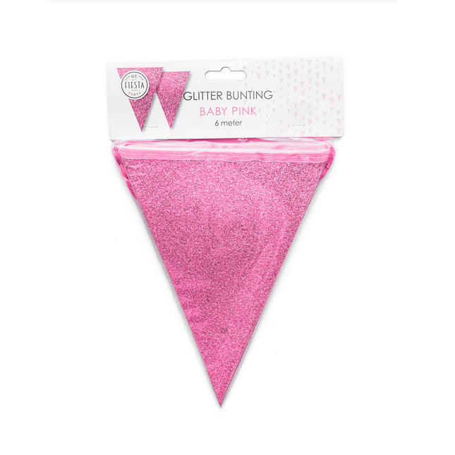 Różowy Flagline Glitter 6m