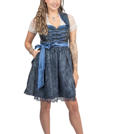 Granatowa sukienka Dirndl Dress Oktoberfest Women 2 Pieces