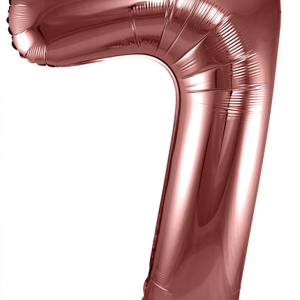 Balon foliowy Figurka 7 Brązowy XL 86cm pusty