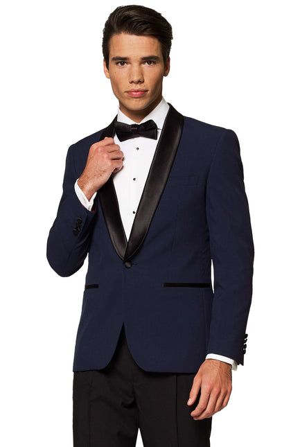 Ciemnoniebieski smoking męski <tc>OppoSuits</tc>