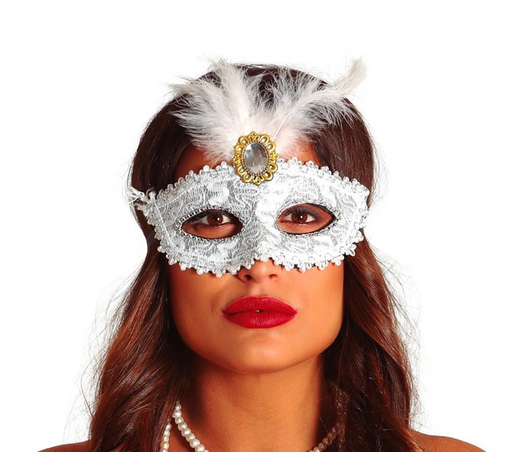 Maska Feathers White