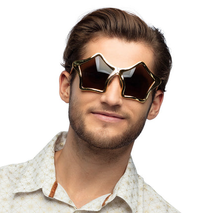 Złote okulary Star 2szt