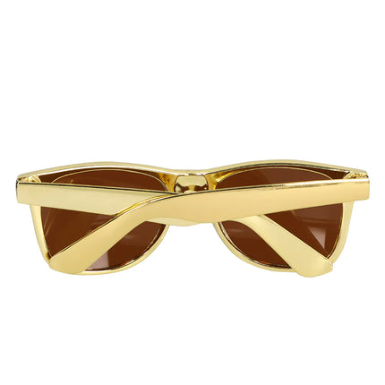 Złote okulary Wayfarer
