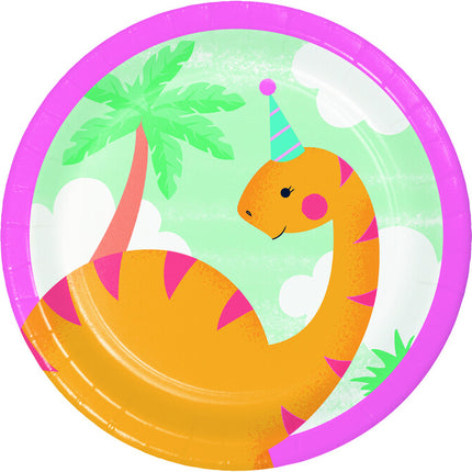 Talerze Dino 18cm 8szt