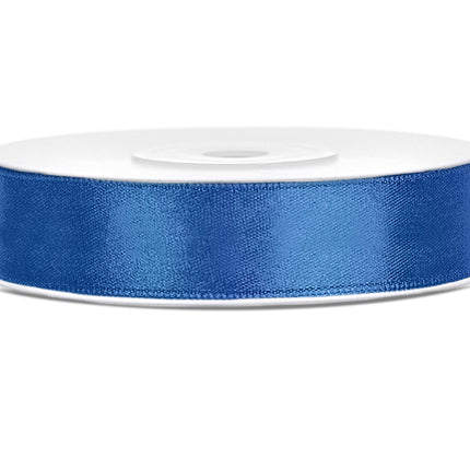 Wstążka satynowa Royal Blue 12 mm 25 m
