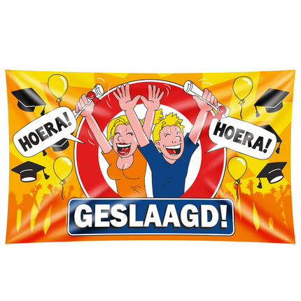 Udana flaga ścienna Hurrah 1,5 m