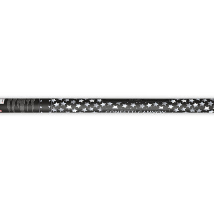 Konfetti Cannon Stars Silver 80cm