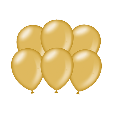 Balony złote metaliczne 30cm 6szt