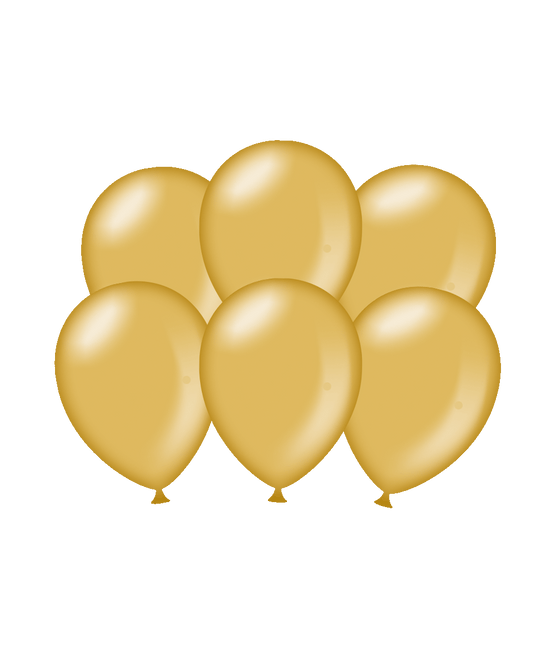 Balony złote metaliczne 30cm 6szt