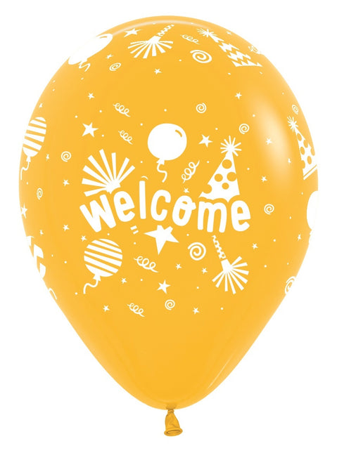 Balony Welcome Fashion Solid Mix 30cm 25szt