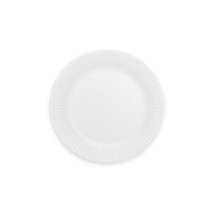 Białe talerze papierowe 18cm 8szt