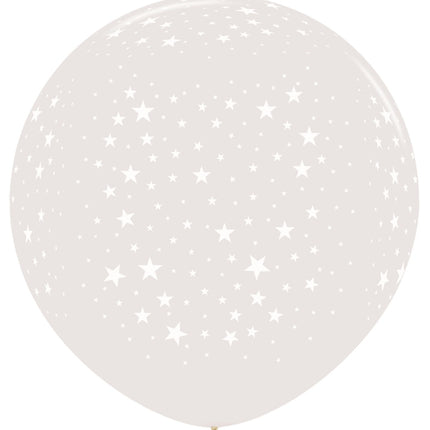 Balony Stars Crystal Clear 91cm 2szt