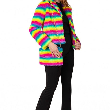 Torebka Plush Rainbow Stripe