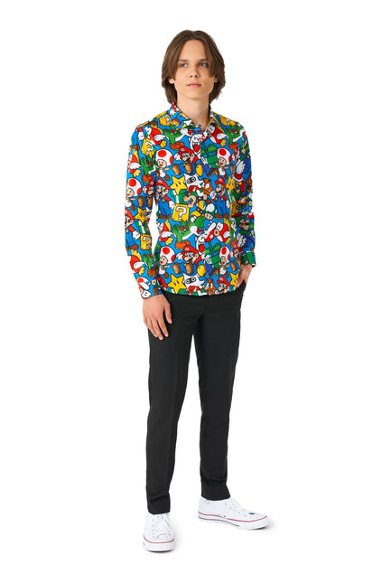 Super Mario Shirt Boy Teen <tc>OppoSuits</tc>