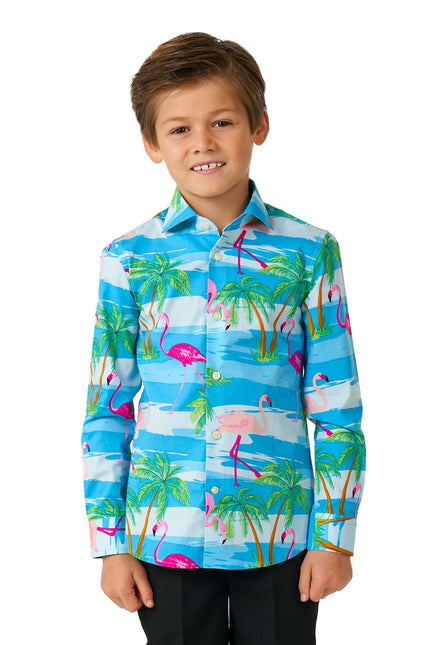 Hawaii Flamingo Shirt Boy <tc>OppoSuits</tc>
