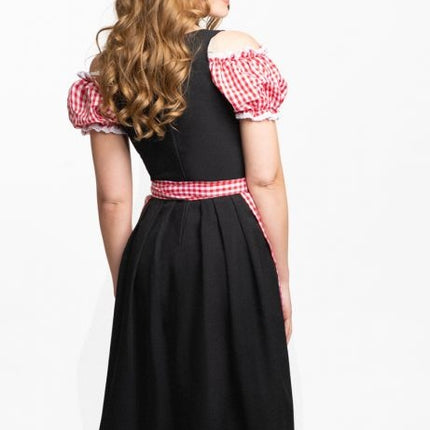 Dirndl Dress Oktoberfest Long Red