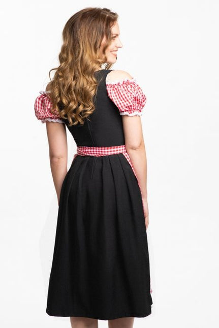 Dirndl Dress Oktoberfest Long Red