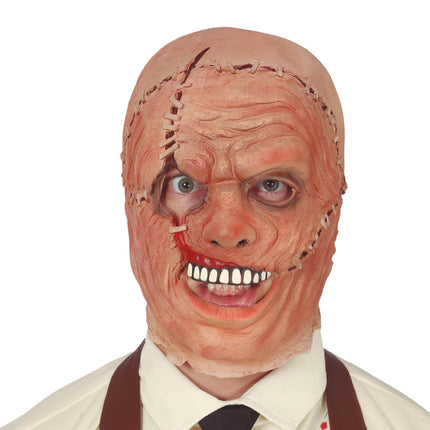 Skórzana maska mordercy na Halloween