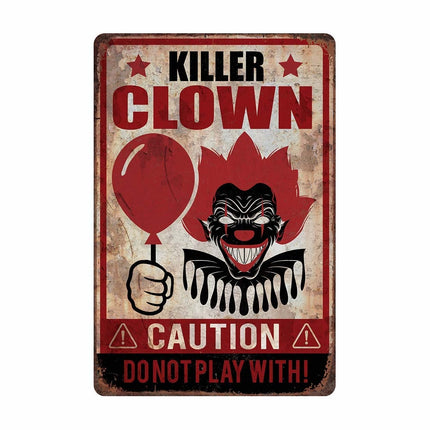 Halloweenowa dekoracja ścienna Killer Clown Plate 36cm